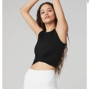 Alo Yoga Black Crop Top Size M
